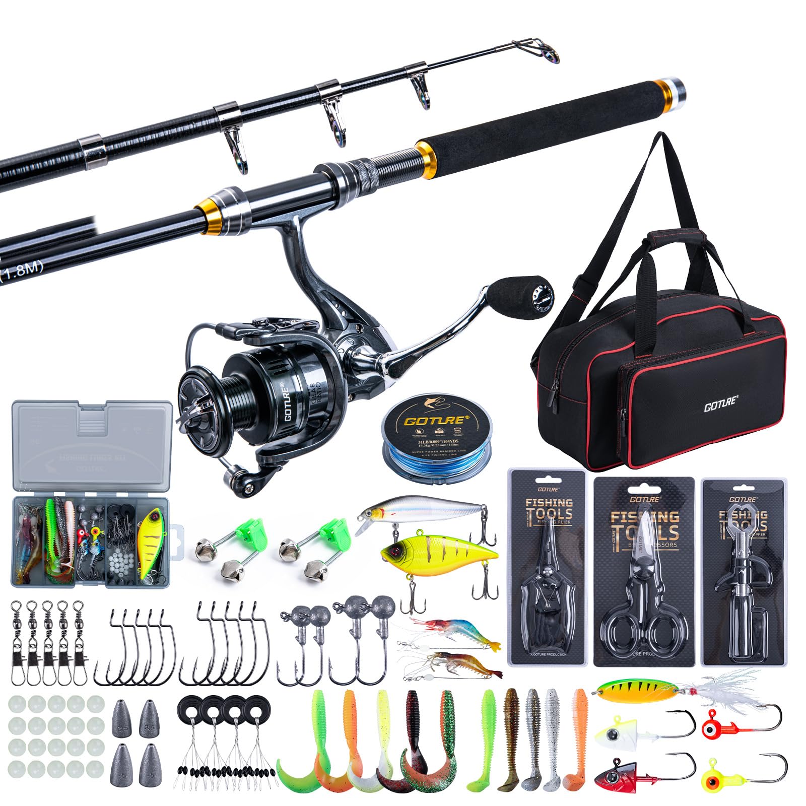 Fishing Line Spooler - Комбинированные телескопические удочки и катушки Goture