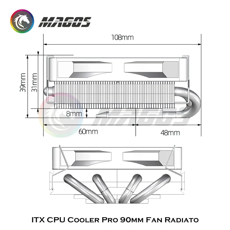 Кулер для ЦП ITX Pro с вентиля – обзор и цена Fly Line