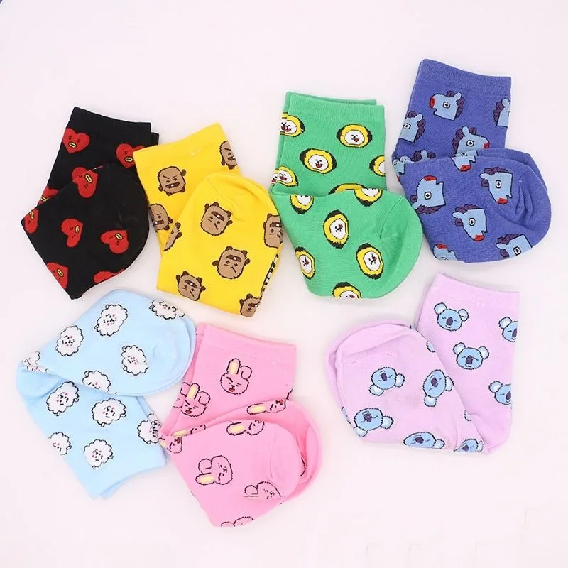 Милые носки BT21 с мультяшными – обзор и цена Tippet Line