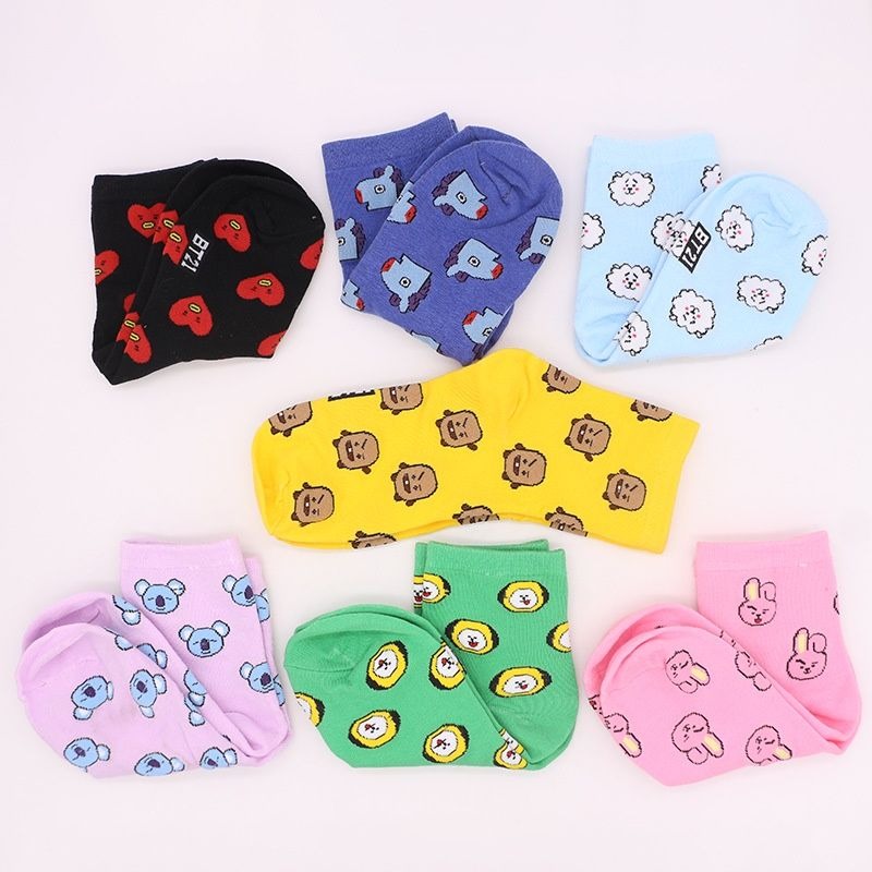 Милые носки BT21 с мультяшными – обзор и цена Tippet Line