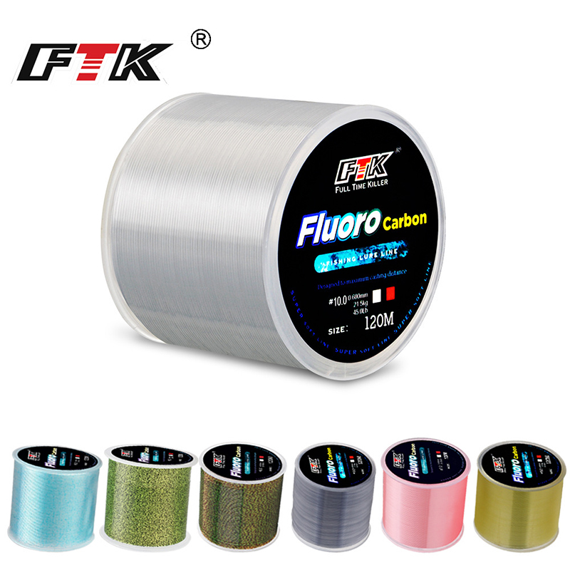 FTK 120 м леска 0,2-0,6 мм 7,1 – обзор и цена Fluorocarbon Line